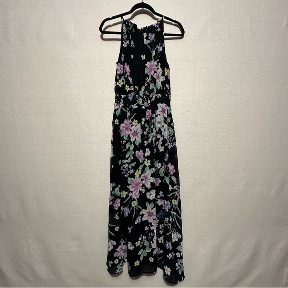 RTR Great Jones Navy Floral Neck Tie Dress - size medium - Picture 5 of 9